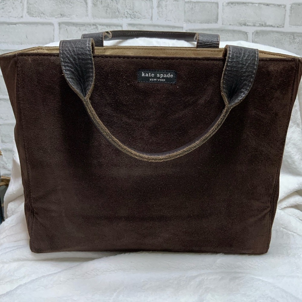 Kate Spade Dark Brown Suede Handbag